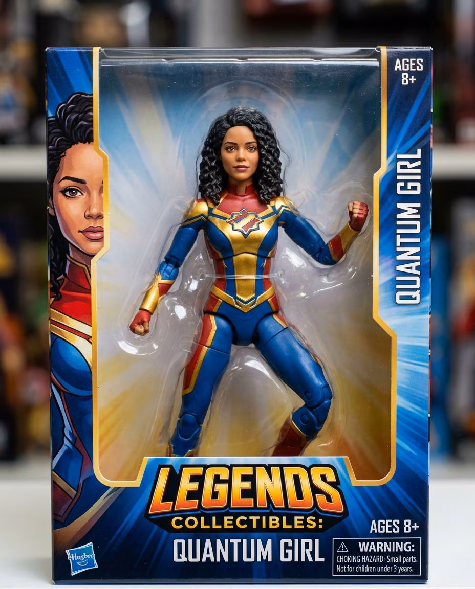 Create a realistic  action figure/doll inside a clear display box with plastic-…