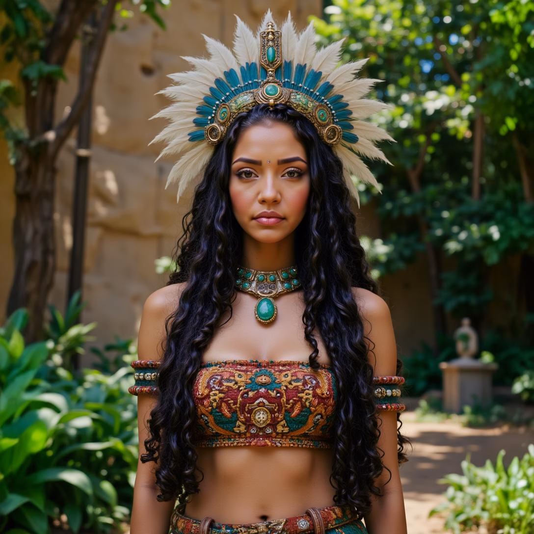Photo session: aztec empire