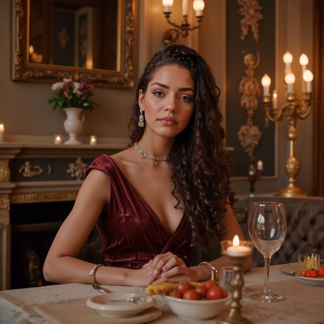 Photo session: luxury dinner