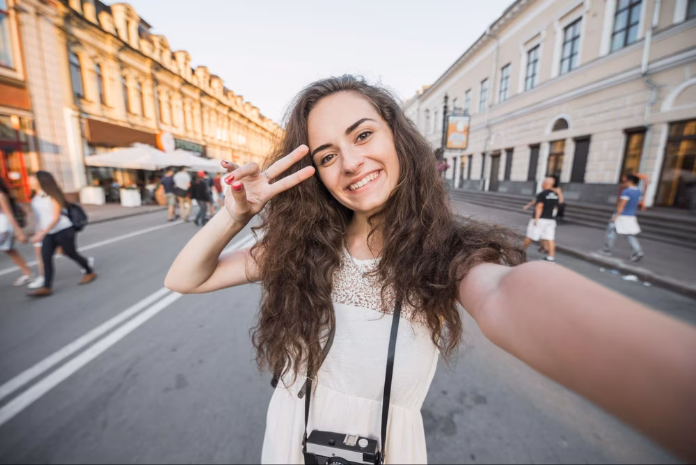 Travel style generated by AI image generator based on photo