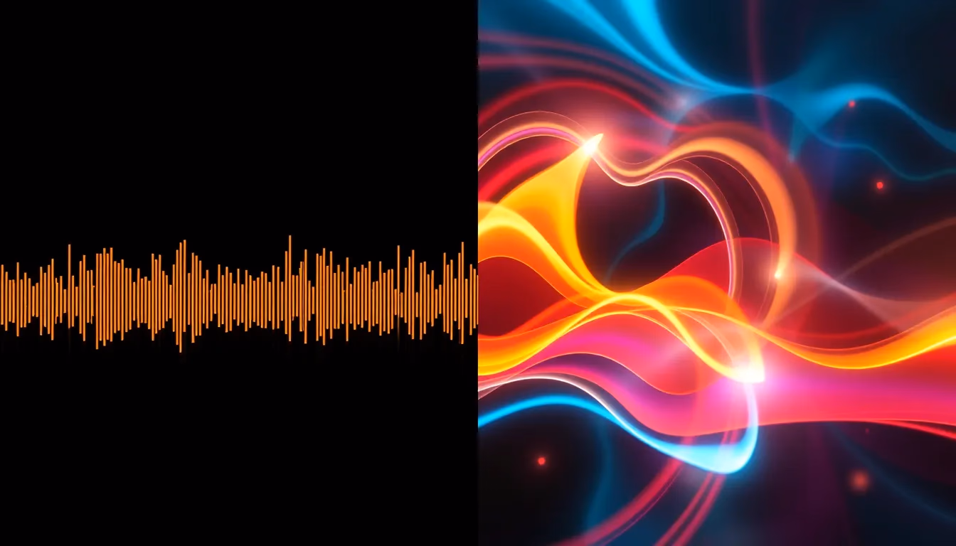 Confronto tra visualizzazione audio di base e grafica artistica professionale per video musicali di cover su YouTube